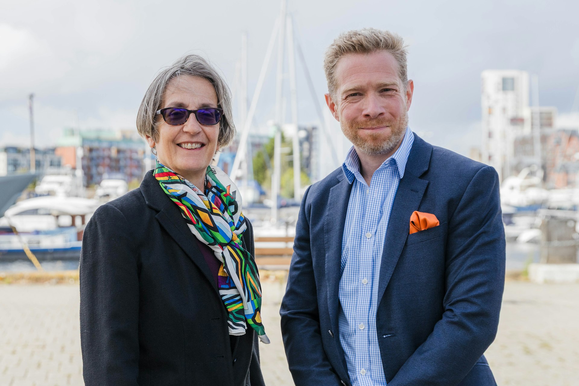Dr Helen Pankhurst CBE and Zeb Soanes